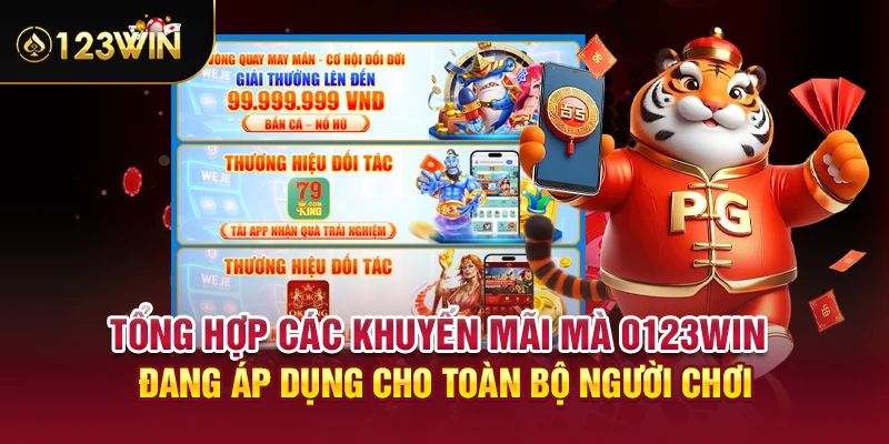 Tổng hợp các khuyến mãi mà 0123WIN đang áp dụng cho toàn bộ người chơi